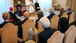 Leo XIV tog måndagen den 6 oktober emot Columbusriddarnas styrelse i audiens