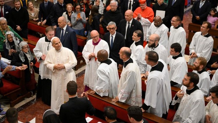 Papież Leon XIV w Domus Australia