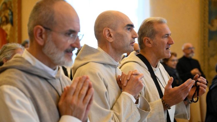 Падчас папскай аўдыенцыі для італьянскіх пустэльнікаў