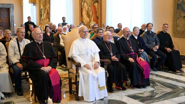 Group photo with Italian hermits in Rome for the Jubilee of Consecrated Life