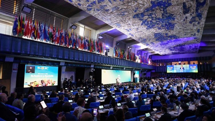 Papež v Organizaci OSN pro výživu a zemědělství