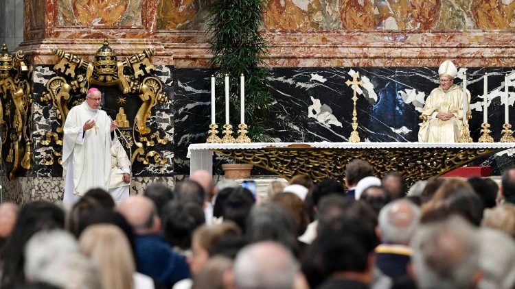 El arzobispo de Caracas, Mons. Raúl Biord, dirigió palabras de agradecimiento al final de la misa 