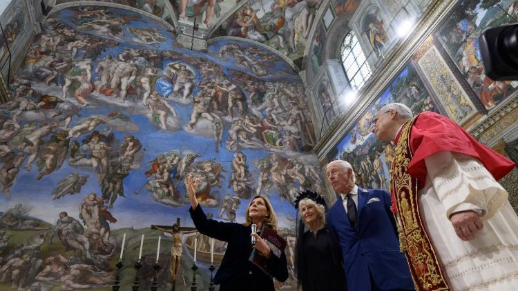 Papież gościł brytyjską parę kr&oacute;lewską w Kaplicy Sykstyńskiej