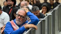 Participantes en el Encuentro Mundial de Movimientos Populares