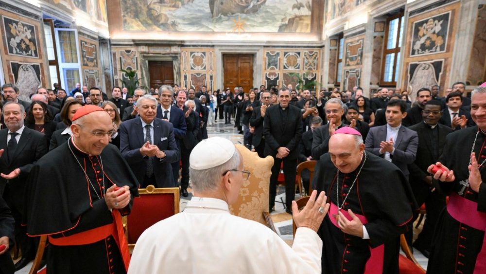 2025.10.24 Docenti e Studenti del Pontificio Istituto Teologico Giovanni Paolo II per e Scienze del Matrimomio e della Famiglia