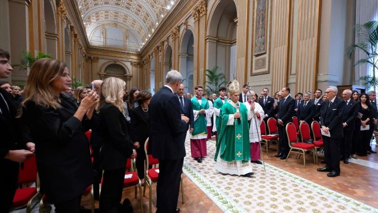 Падчас папскай Імшы з нагоды Юбілею Супрацоўнікаў Цырыманіяльных Службаў і Канстытуцыйных Органаў