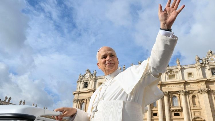 2025.10.25 Pāvests Leons XIV Jubilejas audiences laikā