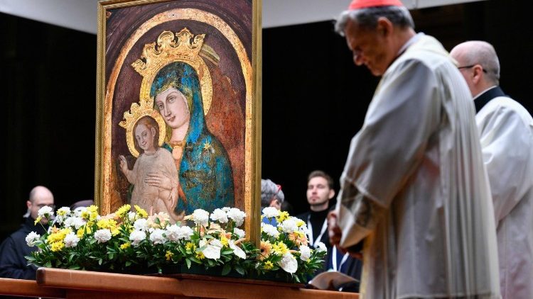 Un momento della veglia