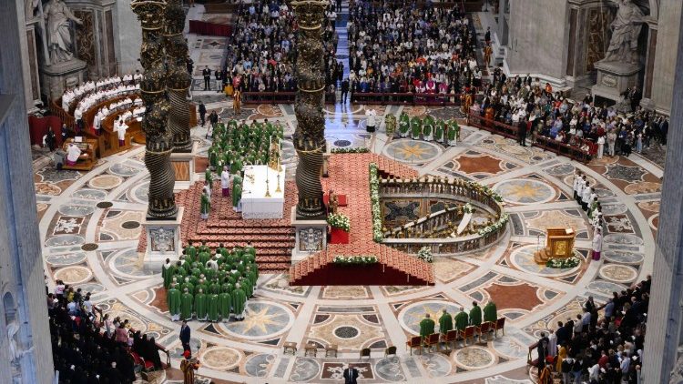 Msza św. z uczestnikami Synodu, fot. Vatican Media.