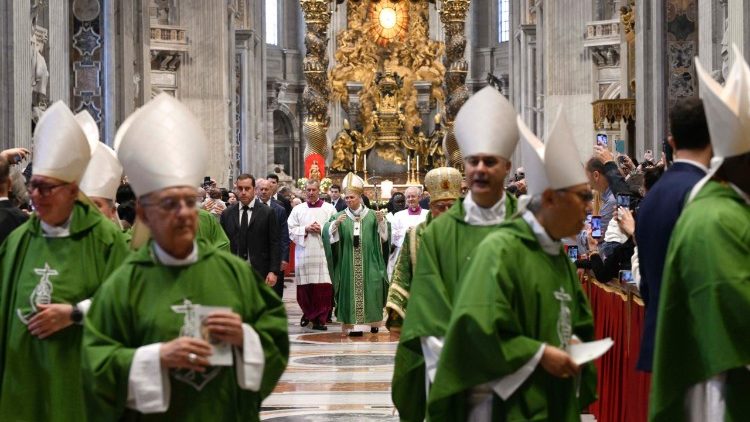 Mässa i Peterskyrkan för synodala arbetsgruppers jubelår