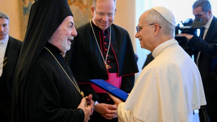 Le Pape lors de l'audience avec les membres du CCEE, du CEC et les représentants des Églises chrétiennes d'Europe, signataires de la Charte œcuménique.