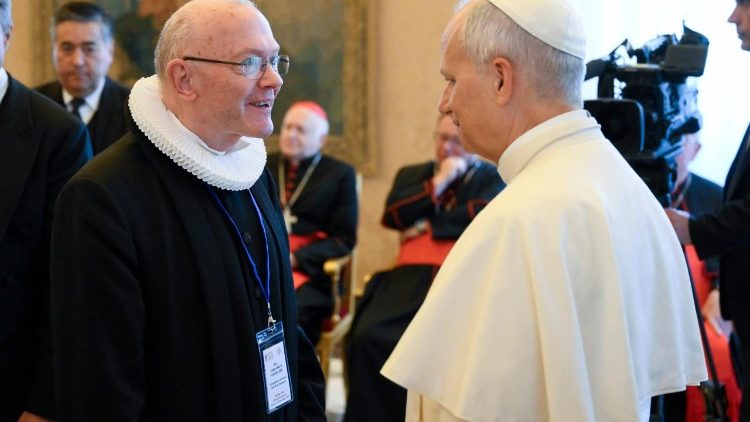 Påvens möte med ekumenisk delegation från Europa 