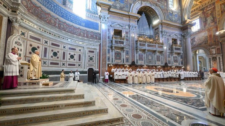 Popiežius Leonas XIV Laterano bazilikoje 
