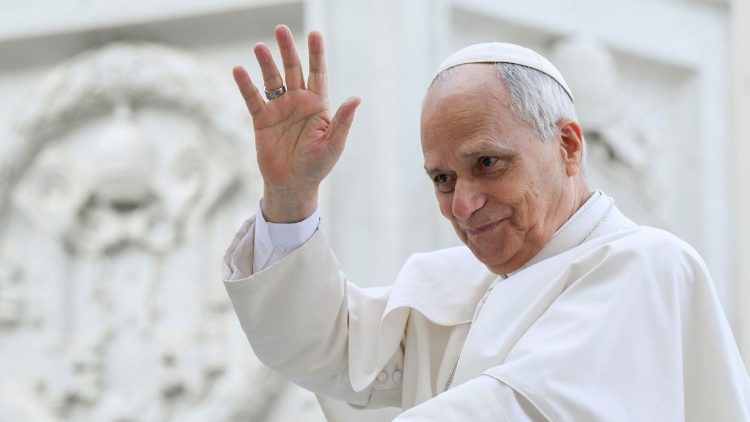 Papa Leon al XIV-lea la audiența generală din Piața San Pietro, miercuri, 19 noiembrie 2025