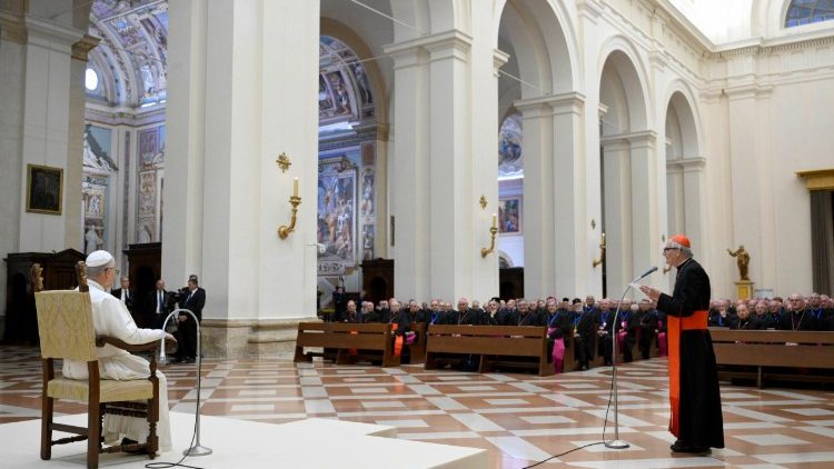 Saludo del Presidente de la CEI al Papa