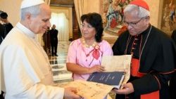 Papst mit Führungsgruppe von Caritas Internationalis