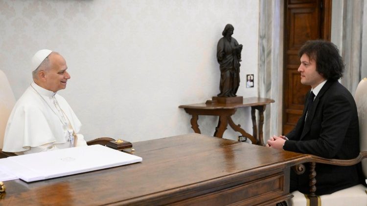 ክሌኣዊ ርክብ ር.ሊ.ጳ. ልዮን መበል 14 ምስ ናይ ጆርጂያ መራሔ መንግስቲ ኮባክሂድዘ