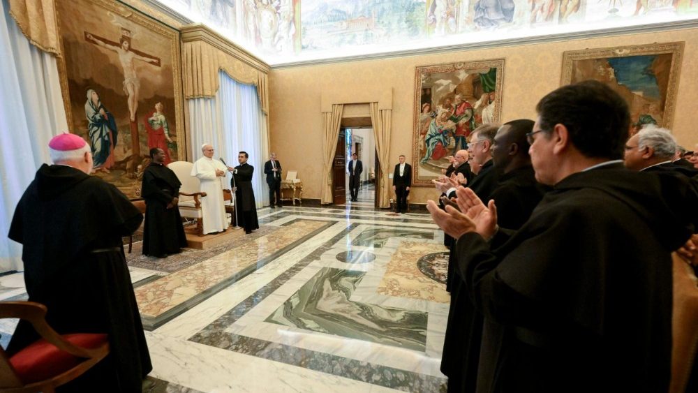 Аўдыенцыя для членаў ордэна Слугаў Марыі