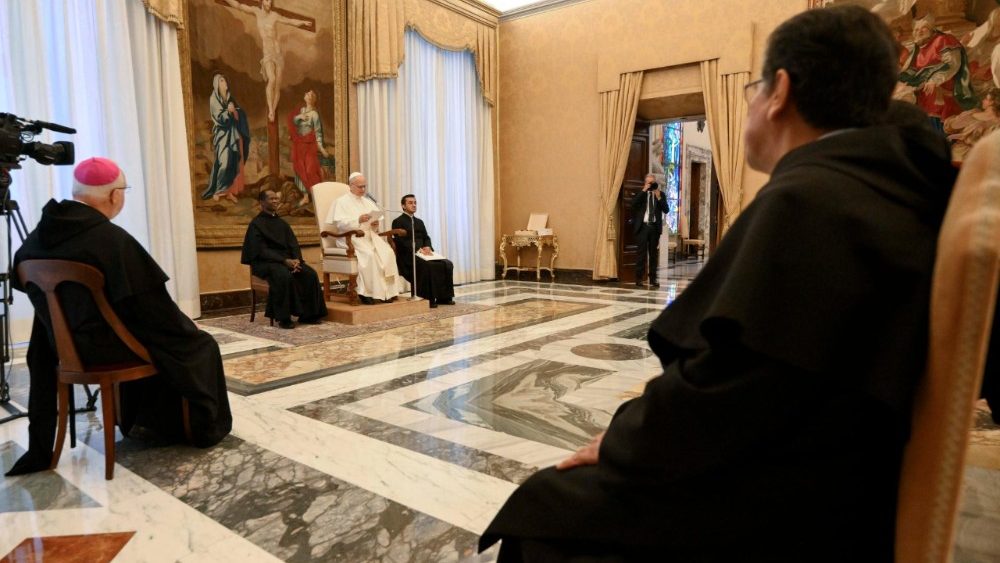 Аўдыенцыя для членаў ордэна Слугаў Марыі