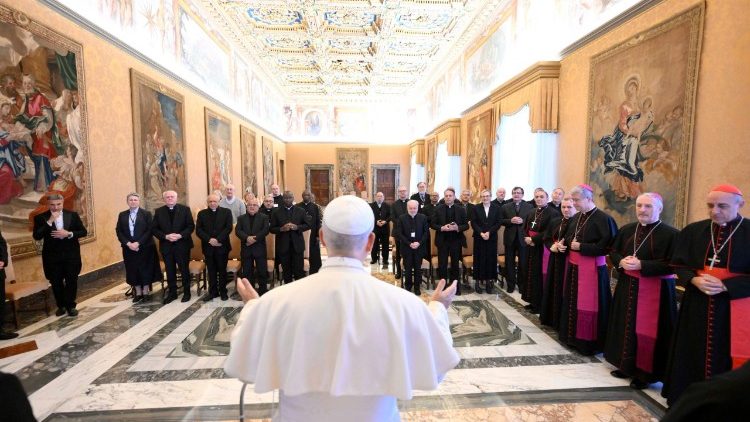 Audience du Pape avec les membres de la Commission Théologique Internationale, le 26 novembre 2025.