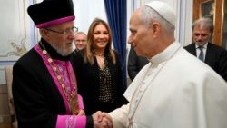 Leo mit dem neuen Oberrabbiner