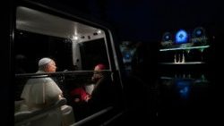 2025.11.30 Viaggio Apostolico in Libano - Trasferimento al Palazzo Presidenziale