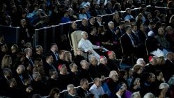 Papež Lev XIV. na vatikánském Koncertě s chudými, 6. prosince 2025