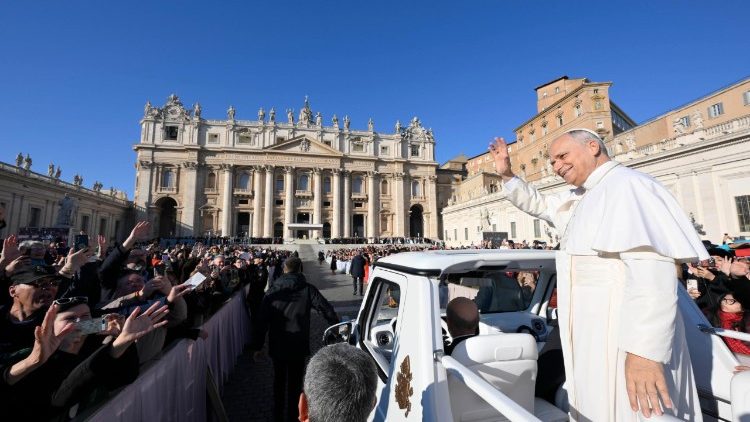Pope Leo XIV at the General Audience 
