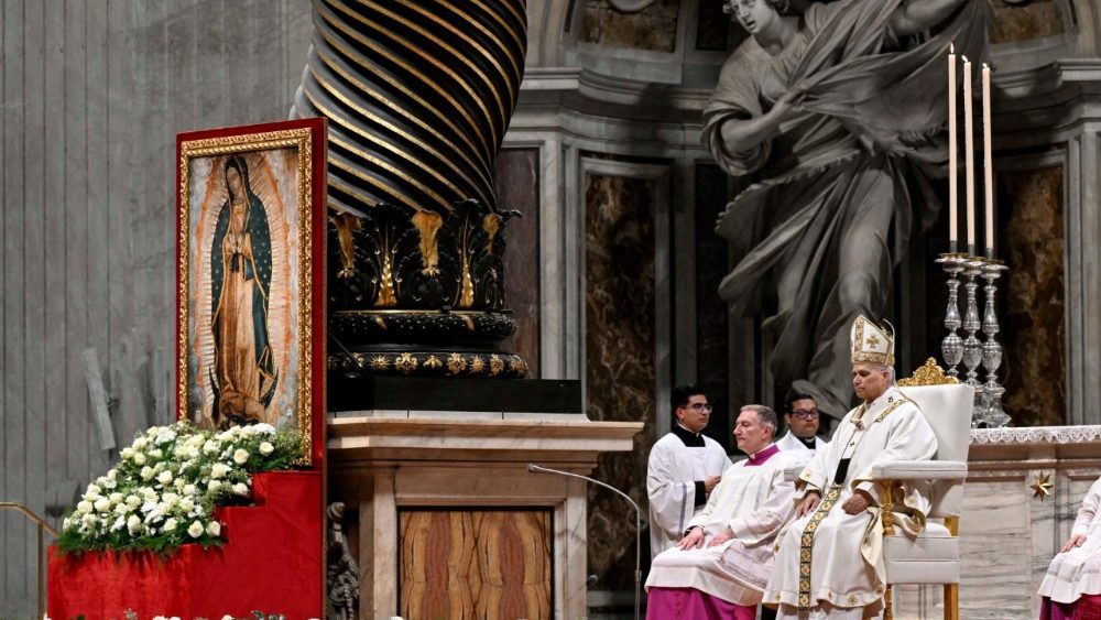 Pope Leo celebrates Holy Mass on the feast of Our Lady of Guadalupe