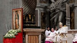 Pope Leo celebrates Holy Mass on the feast of Our Lady of Guadalupe