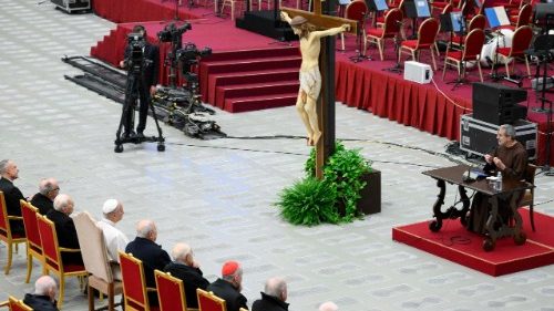Deuxième prédication de l'Avent du père Roberto Pasolini, en salle Paul VI, le 12 décembre 2025. 
