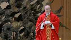 Kard. Pietro Parolin, sekretarz stanu Stolicy Apostolskiej podczas Mszy św. dla włoskich dyplomatów