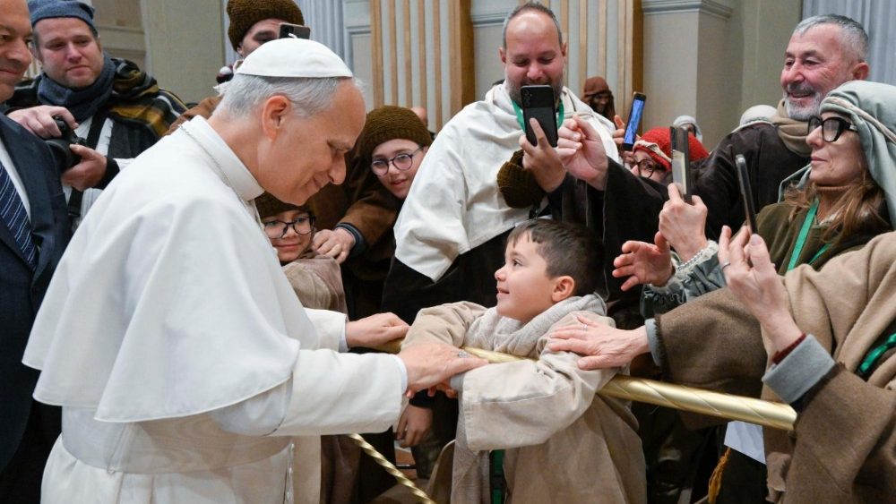 Аўдыенцыя для ўдзельнікаў "Жывых бэтлеемскіх ясляў"