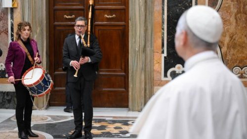 Audiencja z uczestnikami koncertu