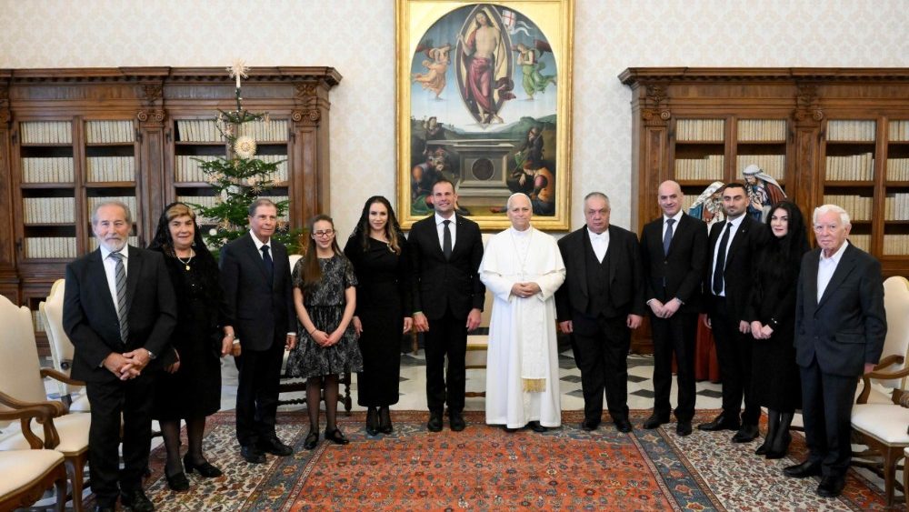 Leon XIV și premierul maltez Robert Abela