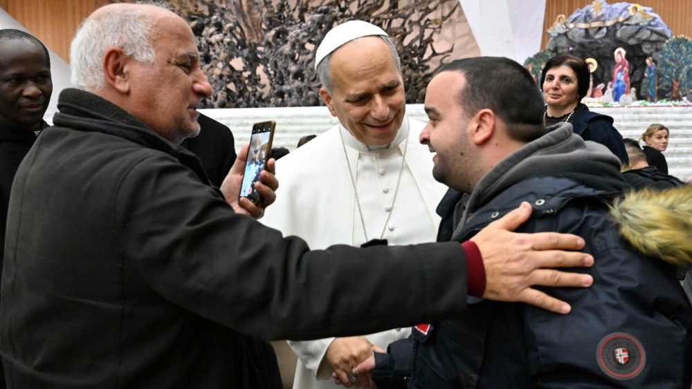 He greeted each of them in the Hall