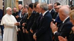 البابا لاوُن الرابع عشر يستقبل مستشاري العمل الإيطاليين ١٨ كانون الأول ديسمبر ٢٠٢٥