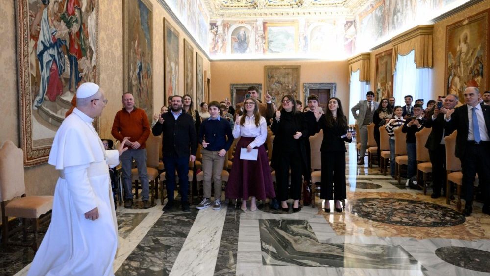 Папская аўдыенцыя для моладзі руху "Каталіцкая акцыя"