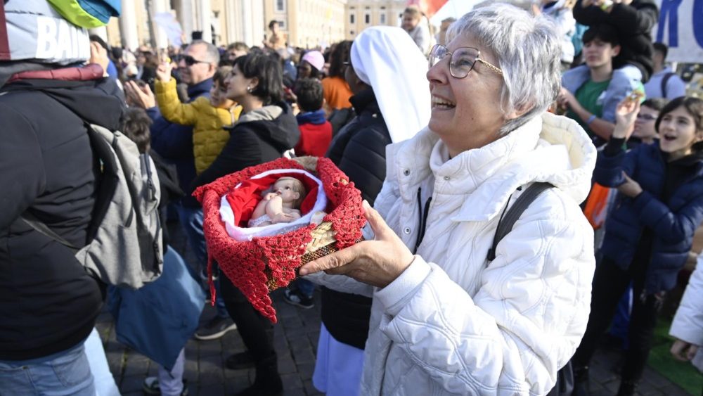 Quelques uns des «Bambinelli» présentés au Pape ce dimanche midi. 