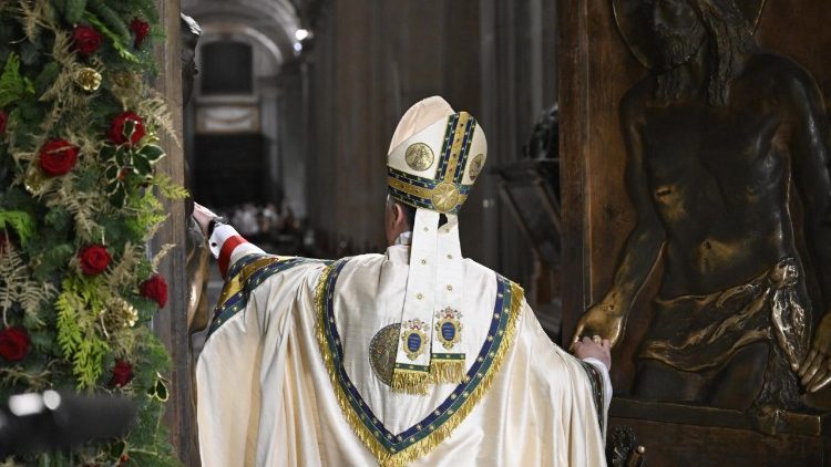 El cierre de la Puerta Santa de la Basílica de Santa María la Mayor