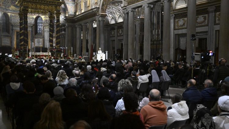 Szentmsie a bazilik&aacute;ban
