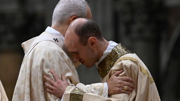 Bei der Messe im Petersdom