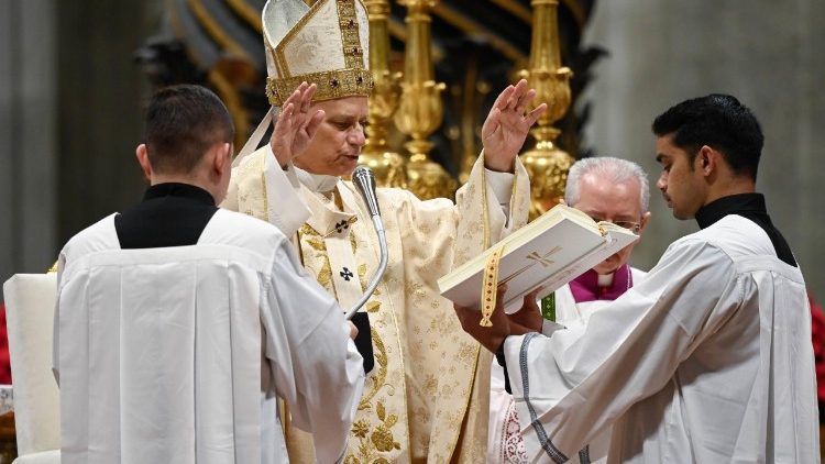 Bei der Messe im Petersdom