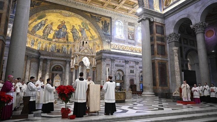 The Mass in the Basilica of St. Paul Outside the Walls