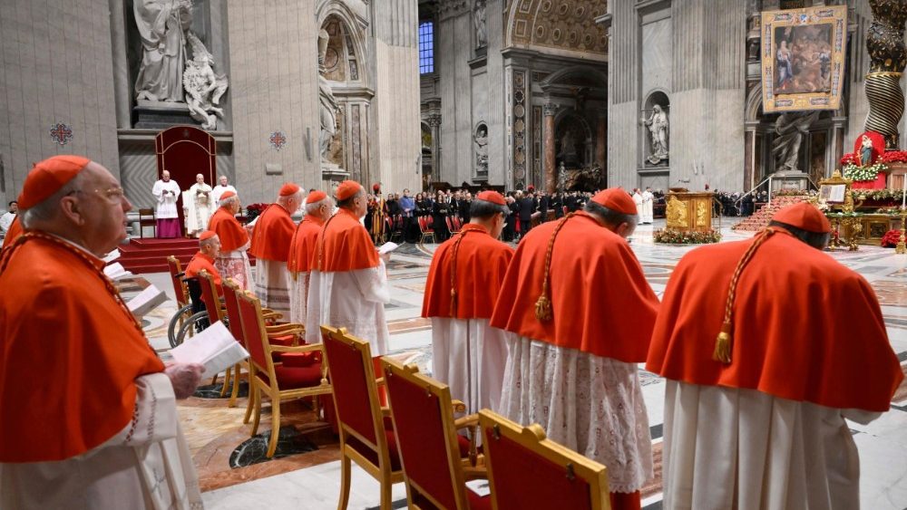 Нешпары ў Базіліцы Святога Пятра