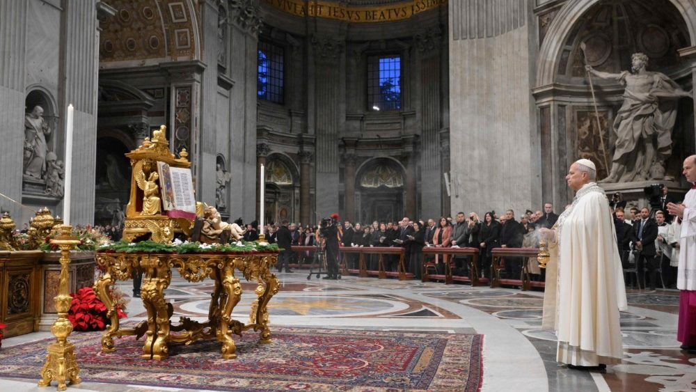 Нешпары ў Базіліцы Святога Пятра