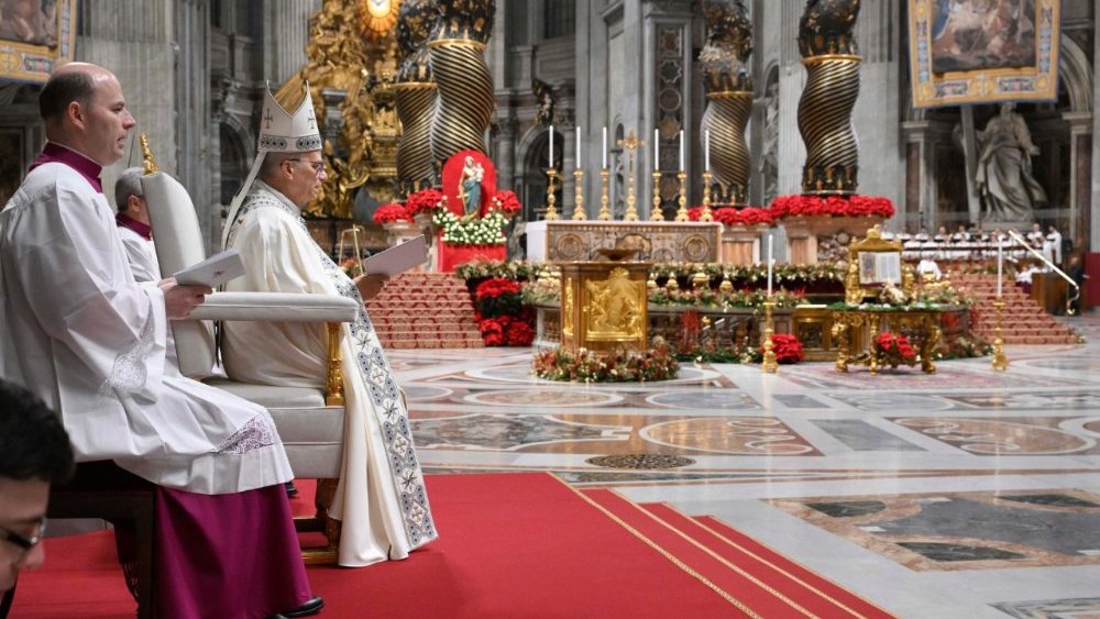 Нешпары ў Базіліцы Святога Пятра