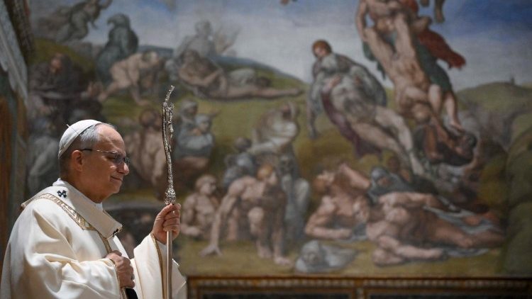 Papa Leone XIV in Cappella Sistina