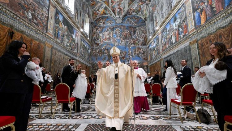 Sv&aacute;tek Křtu P&aacute;ně spojen&yacute; se křtem dět&iacute; vatik&aacute;nsk&yacute;ch zaměstnanců, 11. ledna 2026