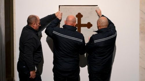 Die Heilige Pforte von Santa Maria Maggiore rituell versiegelt